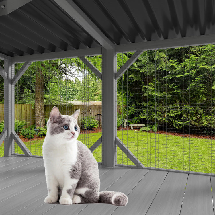 Cat Catio, Cat Window Perch For Large Indoor Cats For Sunbathing, Napping & Overlooking, Wooden Cat Window Hammock For Safely Enjoying The Outdoor Sights Scents And Sounds