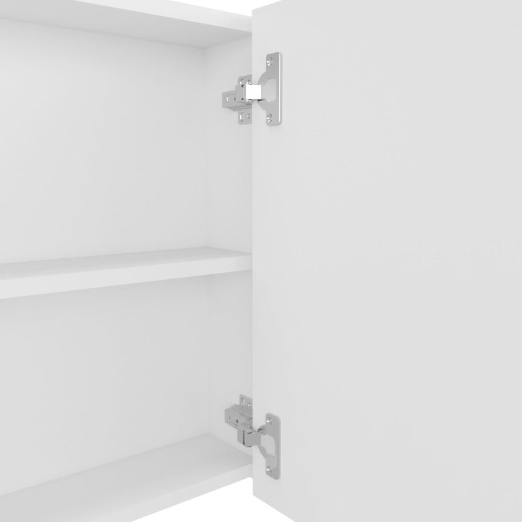 Medicine Cabinet 19.70" H, With 2 Doors, 3 Shelves, 2 Mirrors, White