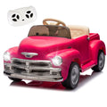 12V Kids Ride On Truck Car W Parents Control, Licensed Chevrolet 3100 Pickup,Electric Car For Kid,Vintage Modeling,3 Speeds,Led Lights,Bluetooth,Usb,High Power Up To 4.35 Km H,Age 3