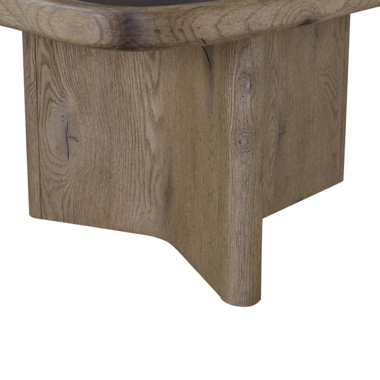 English Knotty Oak Nesting Cocktail Table