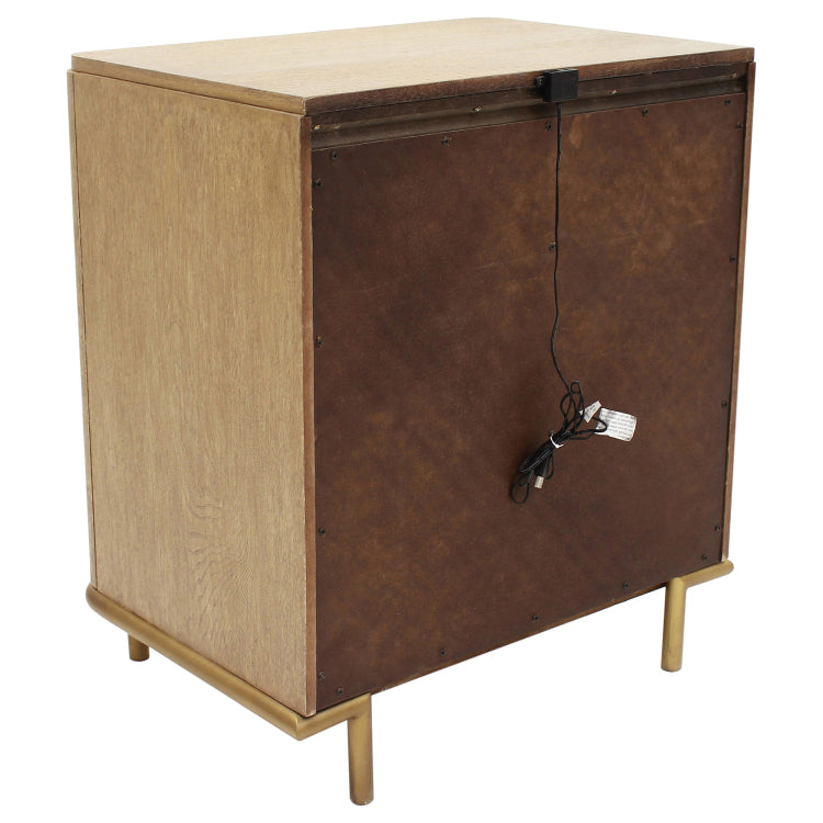 Sand Wash 3 Drawer Nightstand With Usb Ports