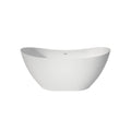 60 29 Inch Upgrade Acrylic Free Standing Bath Tubs, Stand Alone White Soaker Tub