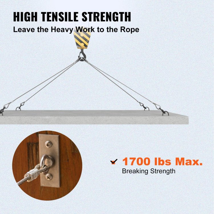 1 8 Stainless Steel Cable Railing 500Ft, Wire Rope 316 Marine Grade, Braided Aircraft Cable 7X7 Strands Construction For Deck Rail Balusters Stair Handrail Porch Fence
