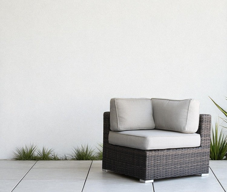 Minnesota Wicker Sectional Corner Brown