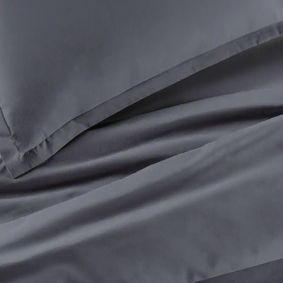 Serta Simply Clean Pleated Duvet Cover Grey Twin