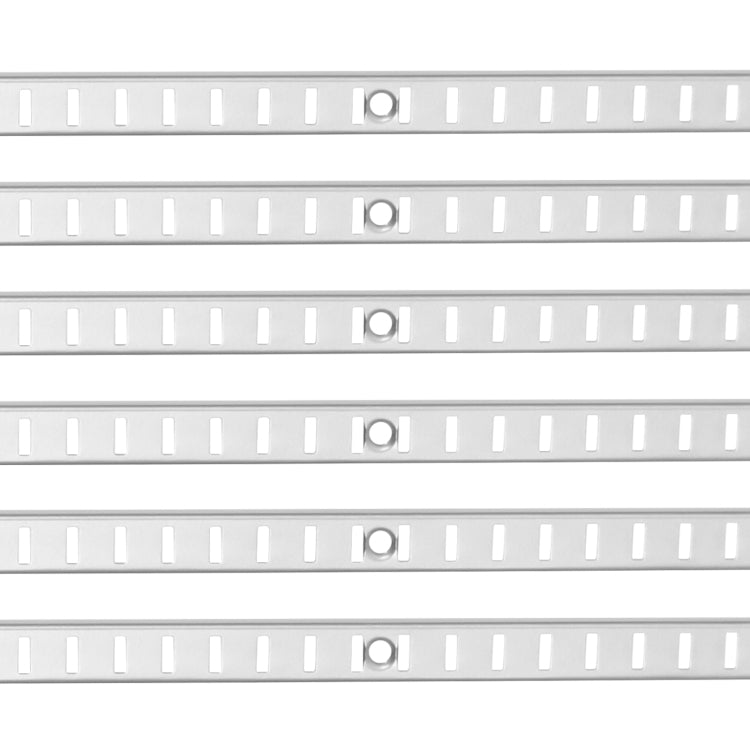 Shelf Track 36.3 Inch 6 Pack Adjustable Steel Wall Mounted Shelf Pilaster