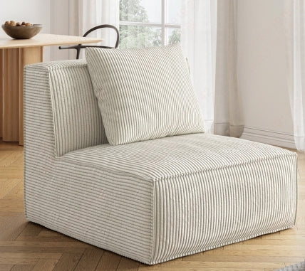 Belfin Modular Sectional Sofa, Convertible Tofu Block Sofa Floor Sofa Bed Armrest Comfy Sofa Bed Compressed Sofa Compression Sofa For Living Room Bedroom Chenille Fabric Beige