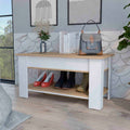 Daffodil Bench, Liftable Top And Lower Panel