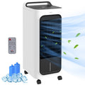 Homcom 26" Evaporative Air Cooler With Ice Packs, 3 In 1 Ice Cooling Fan, Portable Swamp Cooler With Water Tank, Timer, 90 Oscillating, Remote, For Home Office Bedroom