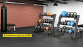 3 Tier Dumbbell Rack Stand: Holds 5 50Lb Weights With A 1100 Lb Max Capacity. Designed Specifically For Dumbbell Storage