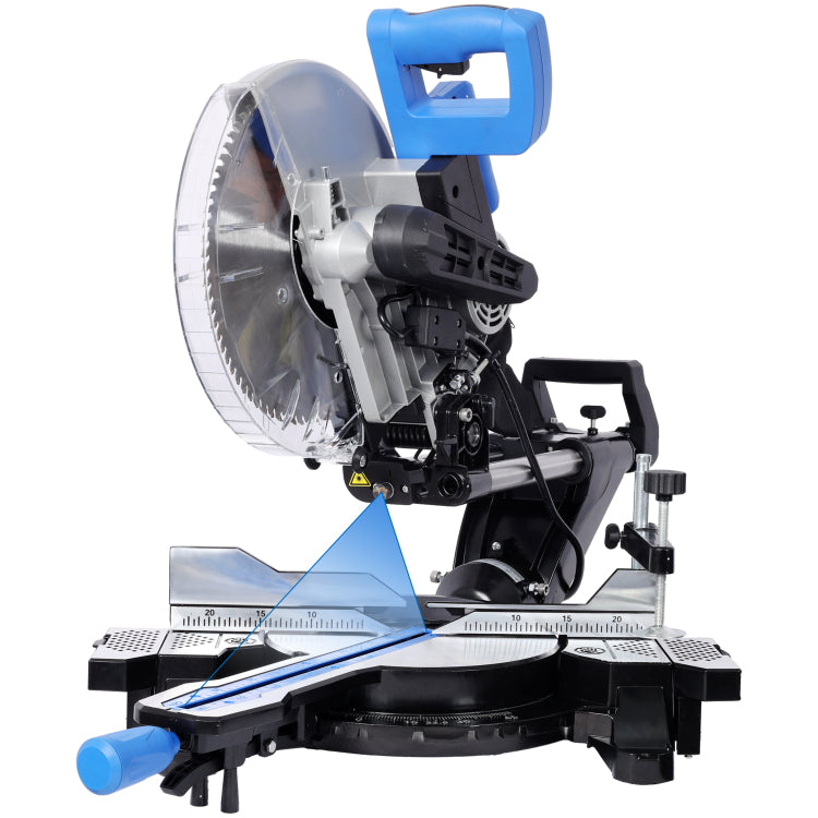 12Inch Dual Bevel Sliding Miter Saw With Laser Guide, 80T Blade,0 45 Bevel,15Amp Miter Saw With Extension Table,4.2X13In Cutting Capacity,Etl Certificate