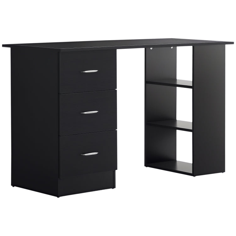 Modern Home Office Computer Desk Bookcase Combo Writing Table Workstation