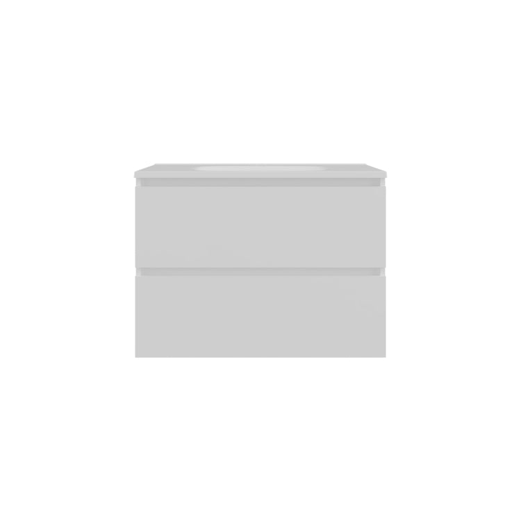 Bathroom Cabinet Opalo, With Two Shelves And Open Storage, White