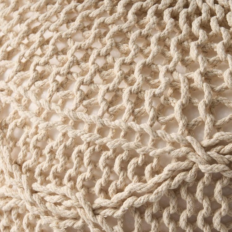 Malibu Knitted Cotton 20 X 20 Round Pouf