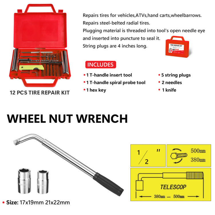 2 Ton Low Profile Floor Jack, 3T Jack Stand Tire Repair Kit L Wrench Heavy Duty Steel Racing Floor Jack With Single Piston Quick Lift Pump, Floor Jack Lifting Range 3.3" 15.2"
