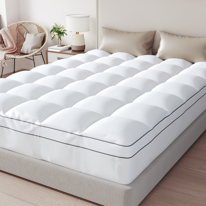 Memory Foam Mattress Topper Queen Size, Dual Layer 4 Inch Mattress Pad,2 Inch Gel Memory Foam Plus 2 Inch Pillow Top Cover With 8 21 Inch Deep Pocket