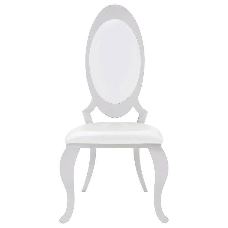 Chester Cream White Upholstered Dining Side Chair Set Of 2