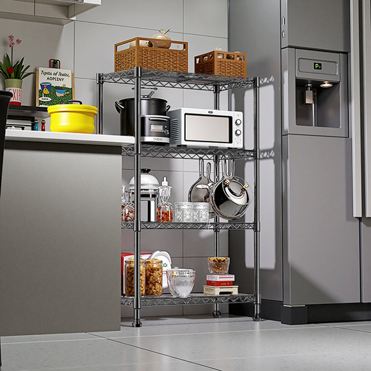 1000 Lbs Storage Shelving Steel Heavy Duty 4 Tier Utility Shelving Unit Steel Organizer Wire Rack For Home,Kitchen,Office,Black 13.7" D X 23.6" W X 53.4" H