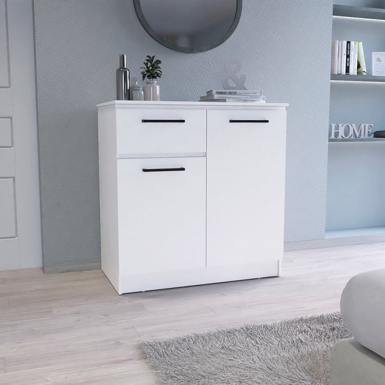 Orleans Dresser With 2 Door And Single Drawer, White