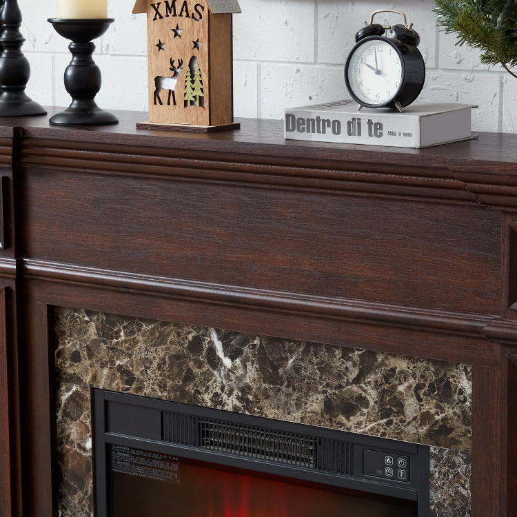 Only Mantel Not Included 23" Fireplace Cherry, 45.6"W*11.8"D*40"H