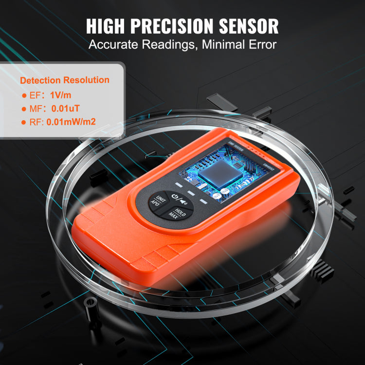 3 In 1 Emf Meter, 5Hz 3.5Ghz, Handheld Rechargeable Electromagnetic Field Radiation Detector, Digital Lcd Emf Tester For Ef Mf Rf Home Inspections Outdoor Ghost Hunting Paranormal Equipment