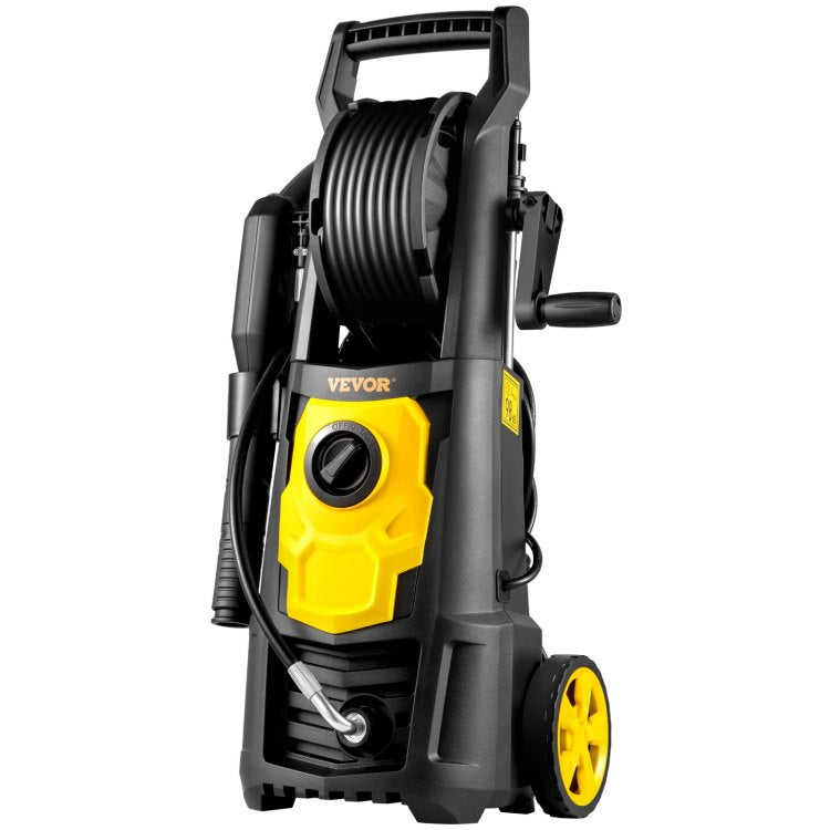 Electric Pressure Washer, 2000 Psi, Max 1.65 Gpm Power Washer W 30 Ft Hose & Reel, 5 Quick Connect Nozzles, Foam Cannon, Portable To Clean Patios, Cars, Fences, Driveways, Etl Listed