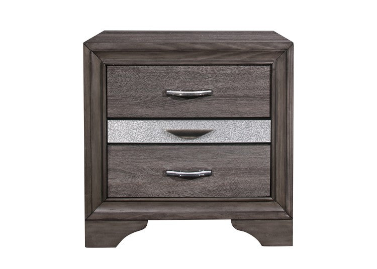 Ryder Sparkle Grey Nightstand