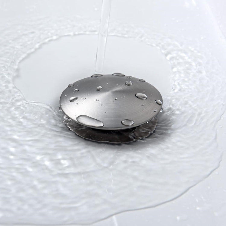 Bathroom Sink Single Handle Faucet With Pop Up Drain No Overflow
