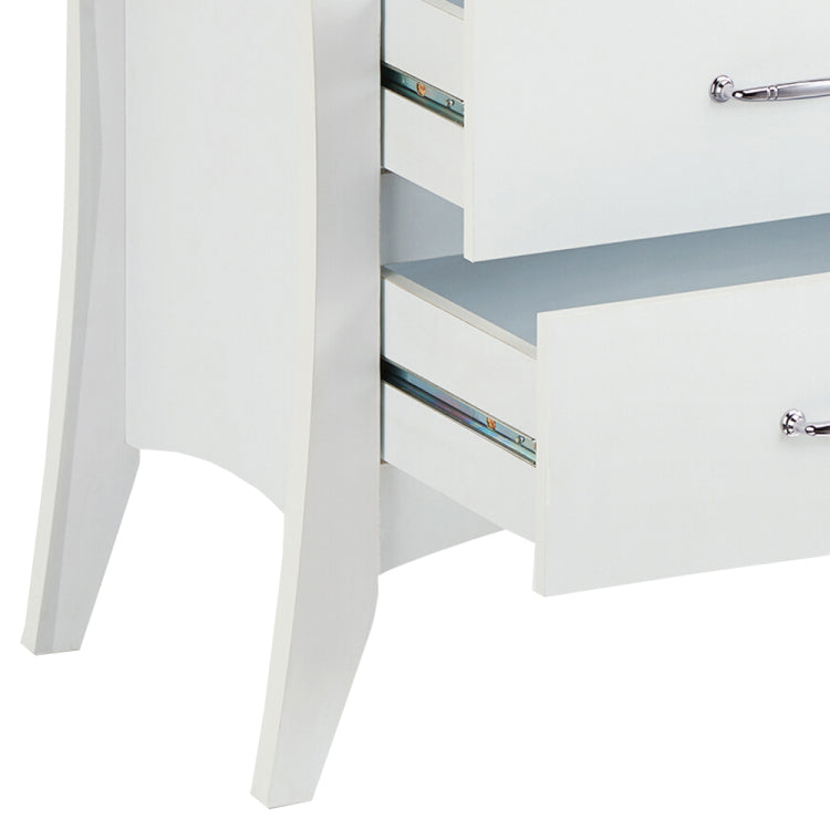 Babb White Finish Accent Table