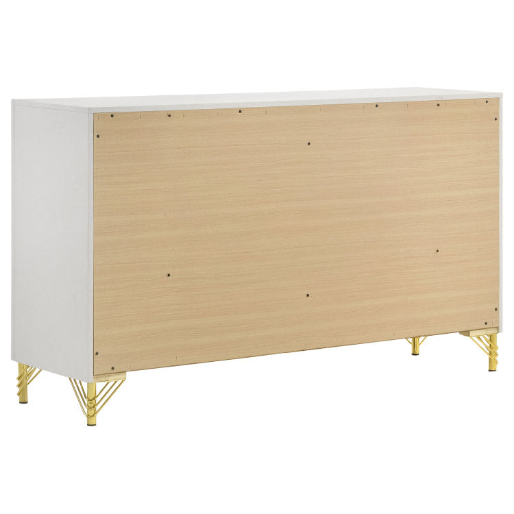 Chesney White 6 Drawer Bedroom Dresser