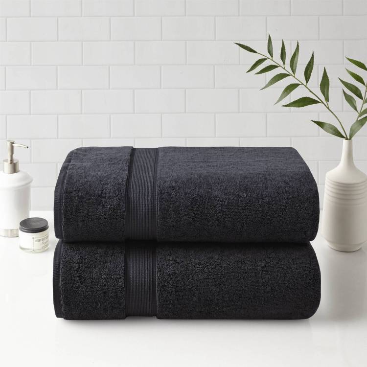 Ultra Soft 100% Cotton Absorbent Towel Set 34X68" 2Pk