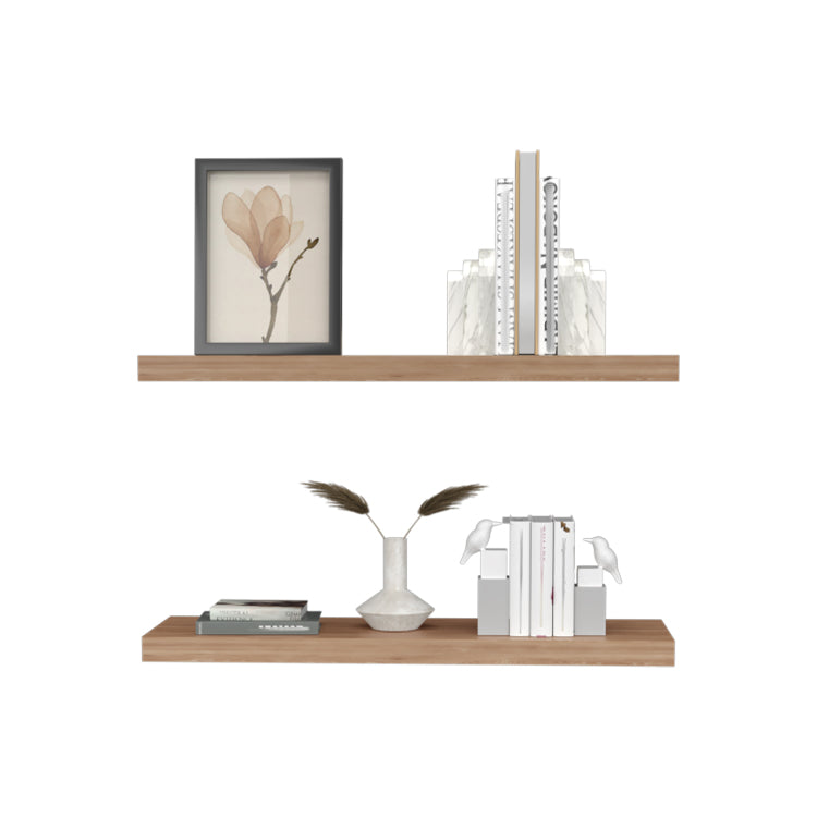 Ecco 31.5" Wide Floating Shelves Set Of 2, Shelves For Wall Decor For Bedroom, Bathroom Storage Shelves, Book Shelves For Living Room