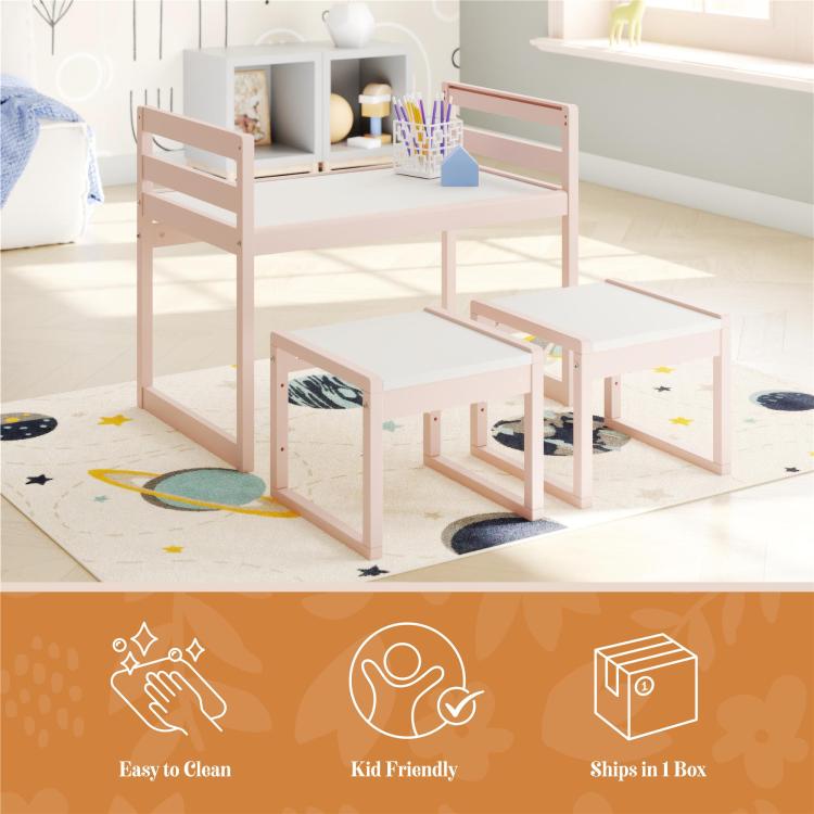 Signy 3 Piece Kids Activity Table Set