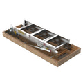 Aluminum Attic Ladder 350 Pound Capacity 22 1 2" X 54" Opening 7 10Ft Ceiling