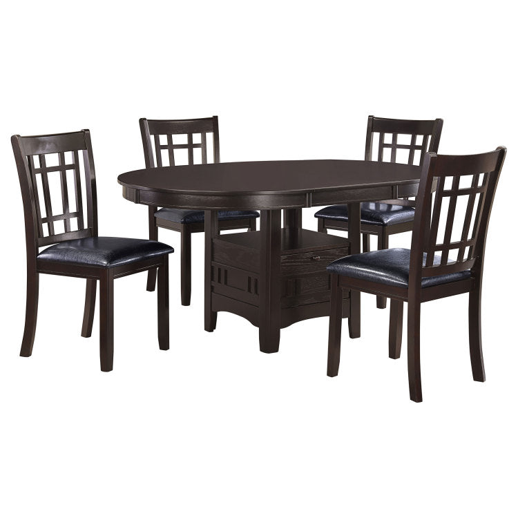 Hester Black And Espresso 5 Piece Dining Set