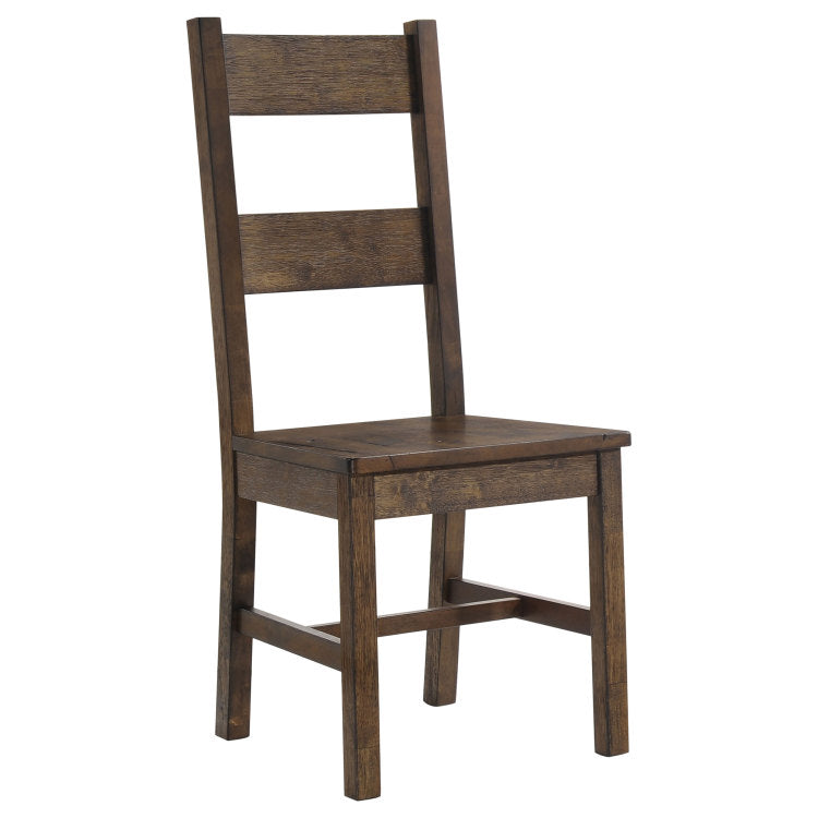Mina Rustic Golden Brown 5 Piece Dining Table Set