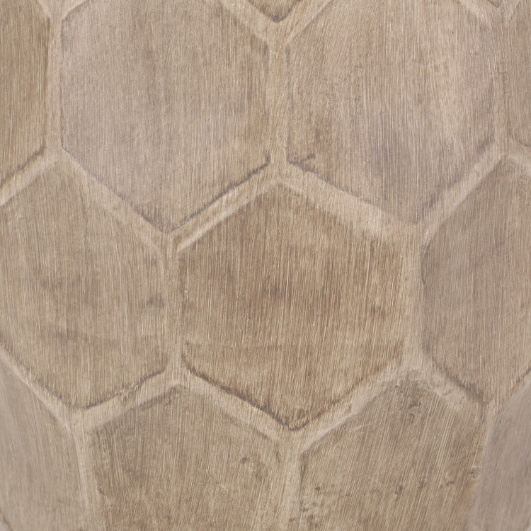 Outdoor Lightweight Concrete Side Table,Natural End Table