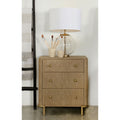 Sand Wash 3 Drawer Nightstand With Usb Ports