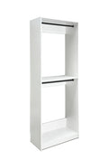 Prosper 32" White Wood Walk In Closet With Two Rods