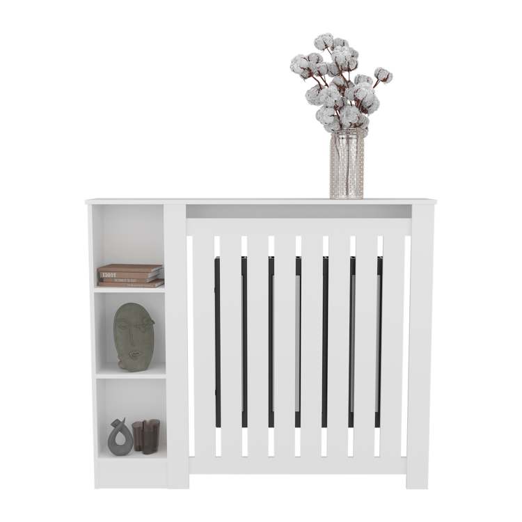 White Radiator Cover With Storage