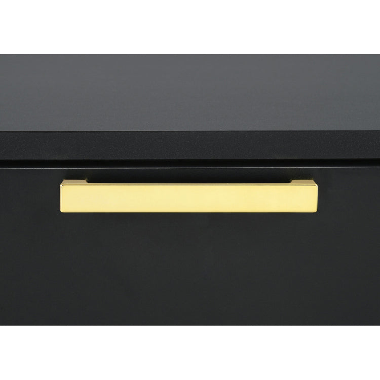 Lexie Black And Gold 6 Drawer Rectangular Dresser