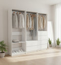 Prosper White Freestanding Walk In Wood Closet System