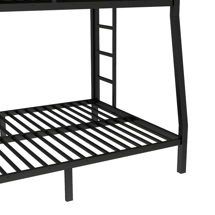 Metal Full Xl Over Queen Bunk Bed For Teens And Adults,Space Saving Noise Reduced No Box Spring Needed