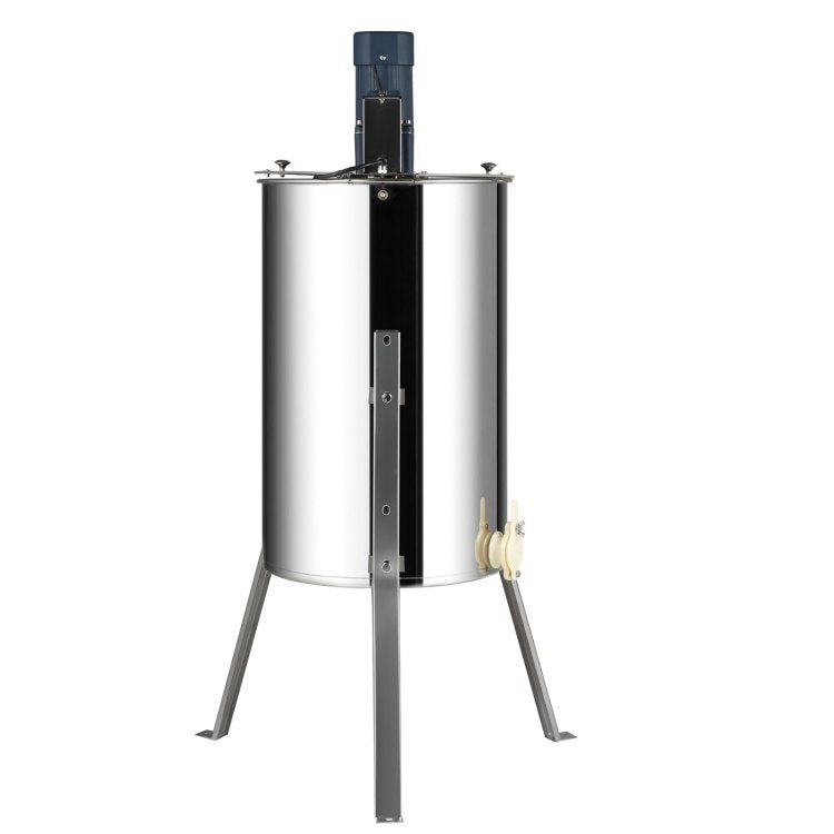 Electric Honey Extractor, 2 4 Frames Honey Spinner Extractor, Stainless Steel Beekeeping Extraction, Apiary Centrifuge Equipment With Height Adjustable Stand, Honeycomb Drum Spinner With Lid