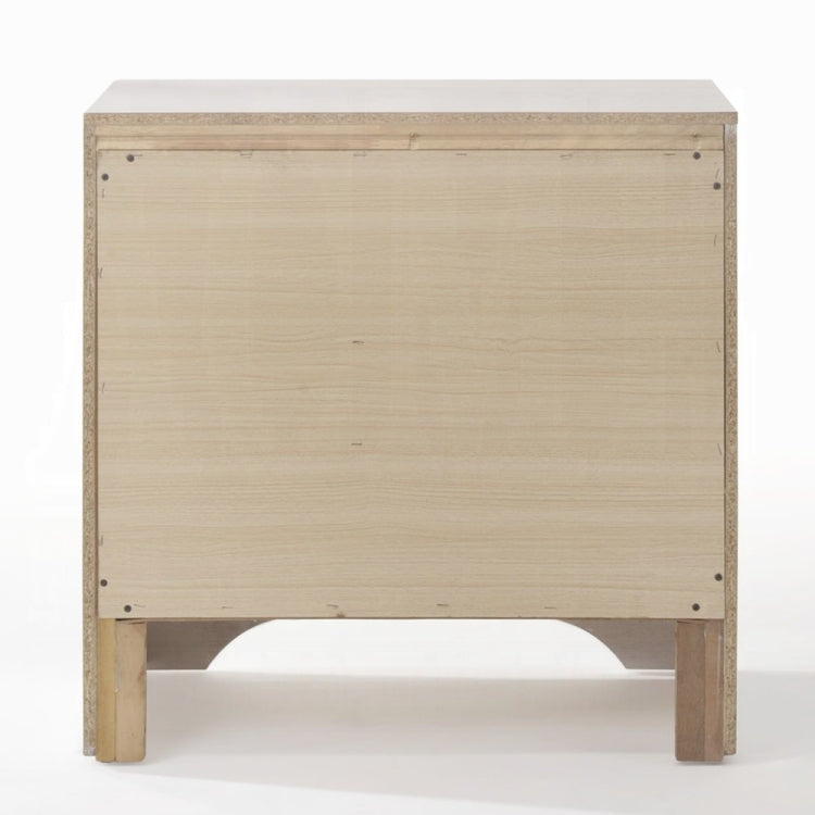 Contemporary White Finish Storage Drawers Nightstand Wooden Bedroom Furniture 1Pc