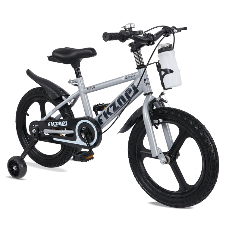 Fkznpj Kids Bike 16 Inch High Carbon Steel Frame, Magnesium Alloy Wheels, Training Wheels With Night Glow, Adjustable Seat, Water Bottle Girls & Boys Bicycle Ages 3 9, Toddler Bike