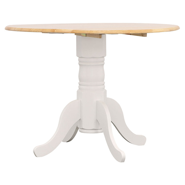 Greer Natural Brown And White 5 Piece Dining Set
