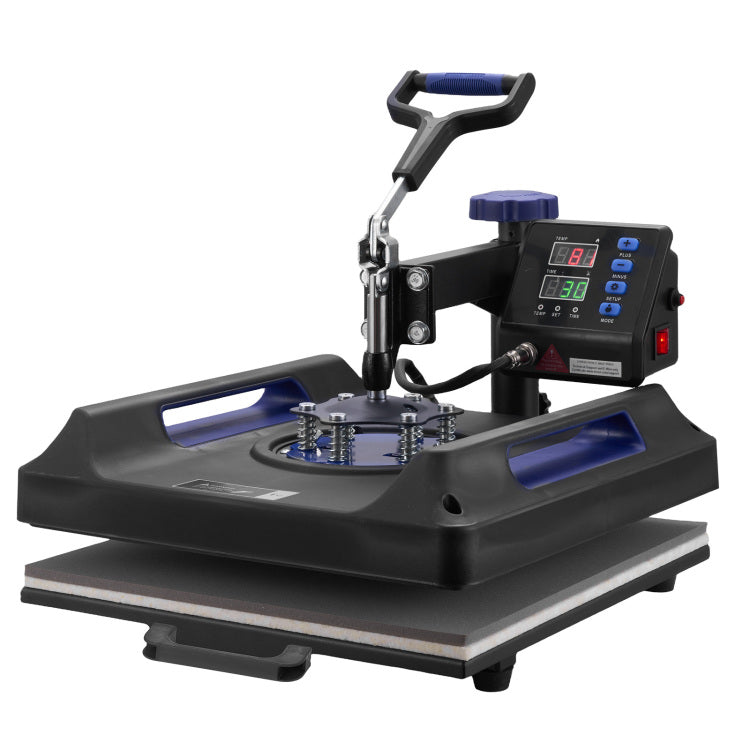 8 In 1 Heat Press Machine 15X15 In 30Oz Tumbler Press T Shirts Black Blue