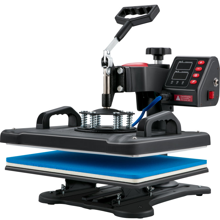 Heat Press, 5 In 1 Heat Press Machine Machine 12X15, Clamshell Sublimation Transfer Printer Fast Heat Up, Digital Precise Temperature Control, Vinyl Heat Press For T Shirt Plate Mug Cup, 900W