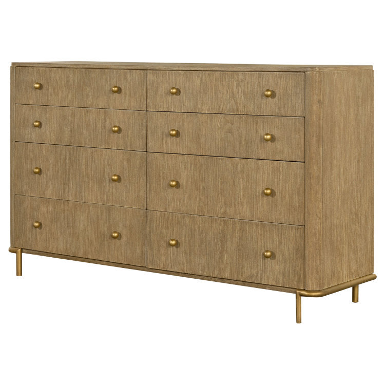 Stevie Sand Wash Rectangular 8 Drawer Dresser